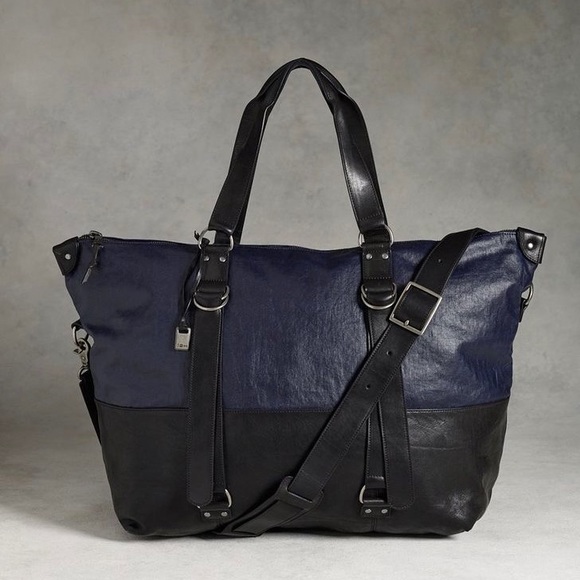 John Varvatos Bags John Varvatos Collection Leather Canvas Duffel Bag Poshmark